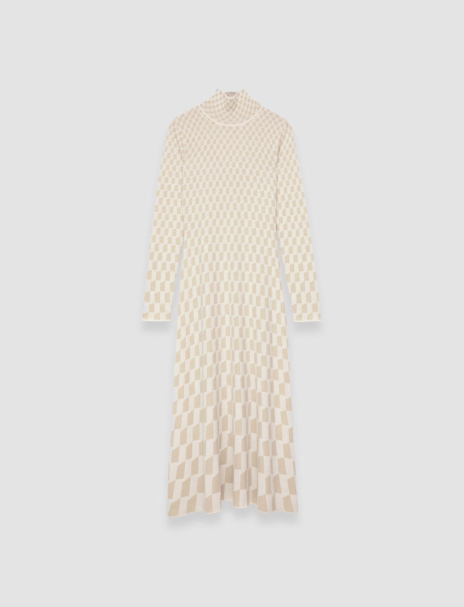 beige-fine-alcove-jacquard-dress-JOSEPH