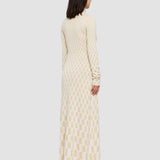 Beige Fine Alcove Jacquard Dress - Joseph