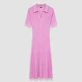 Pink Fine Merino Rib Dress - Joseph