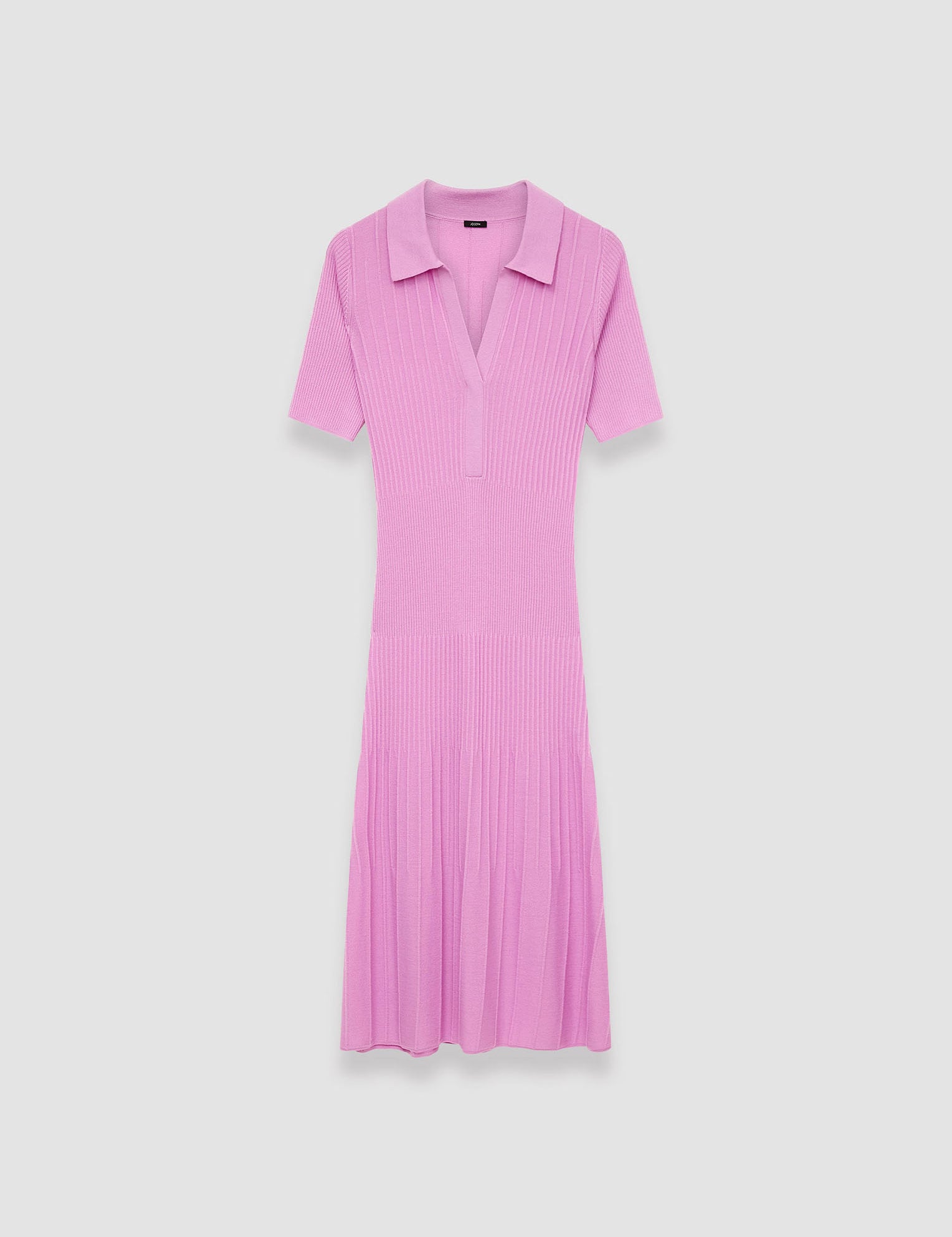 Pink Fine Merino Rib Dress - Joseph