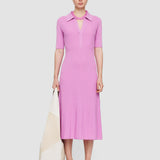 Pink Fine Merino Rib Dress - Joseph