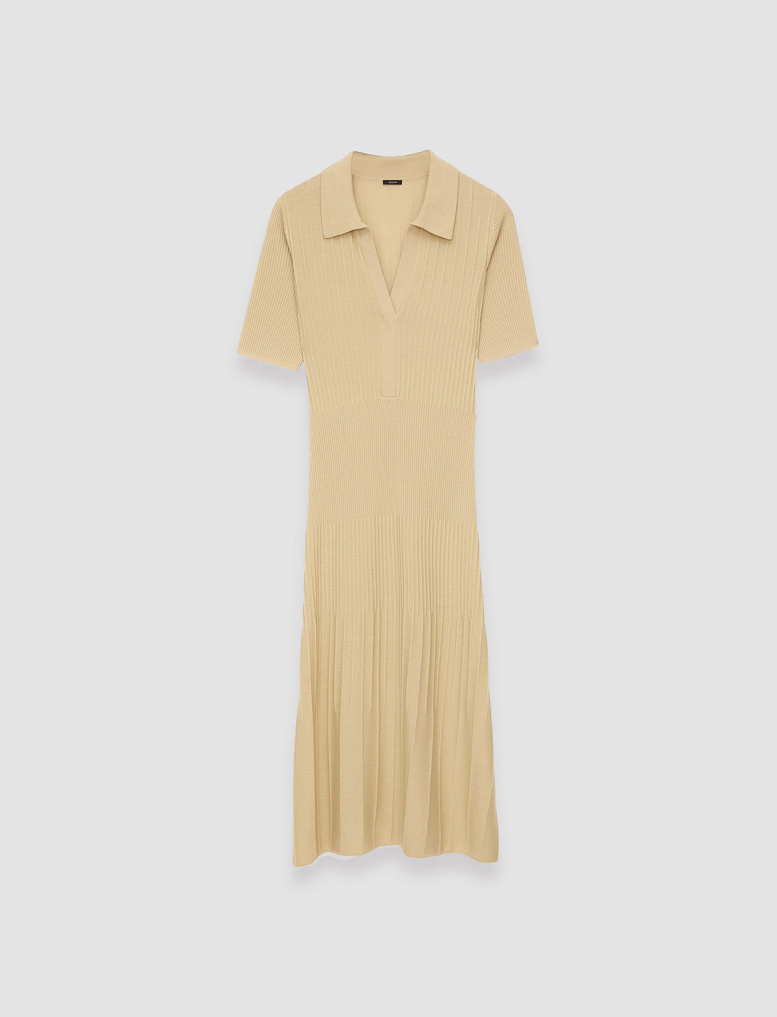 beige-fine-merino-rib-dress-JOSEPH