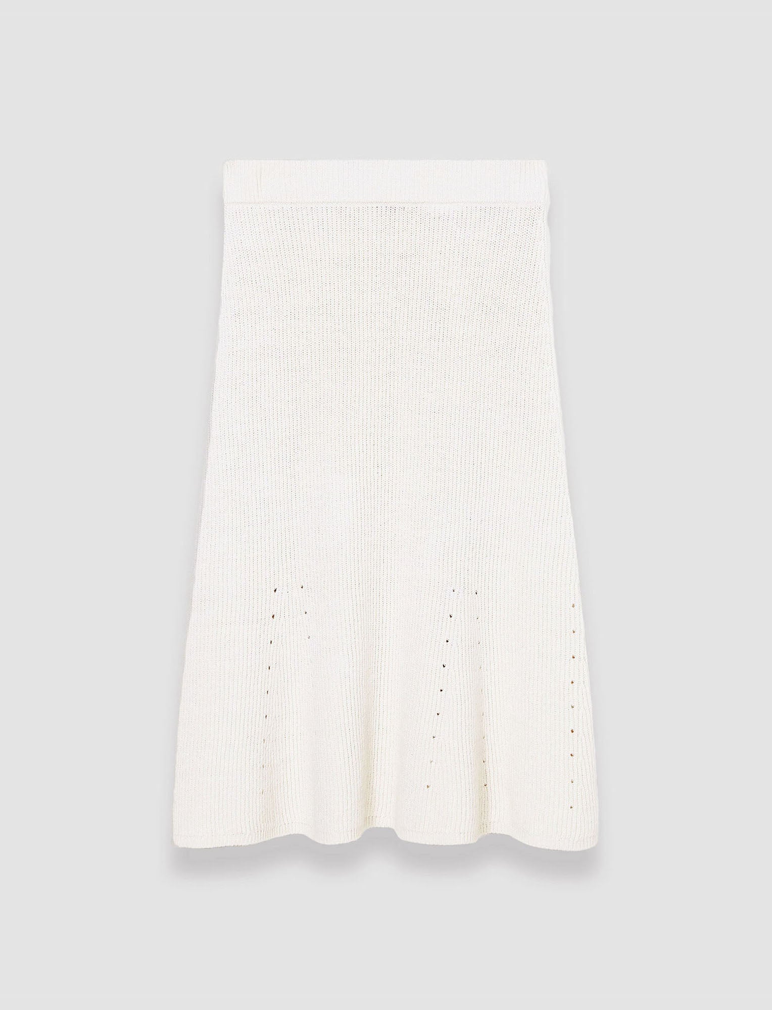 white-linen-cotton-knitted-skirt-JOSEPH