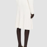 White Linen Cotton Knitted Skirt - Joseph