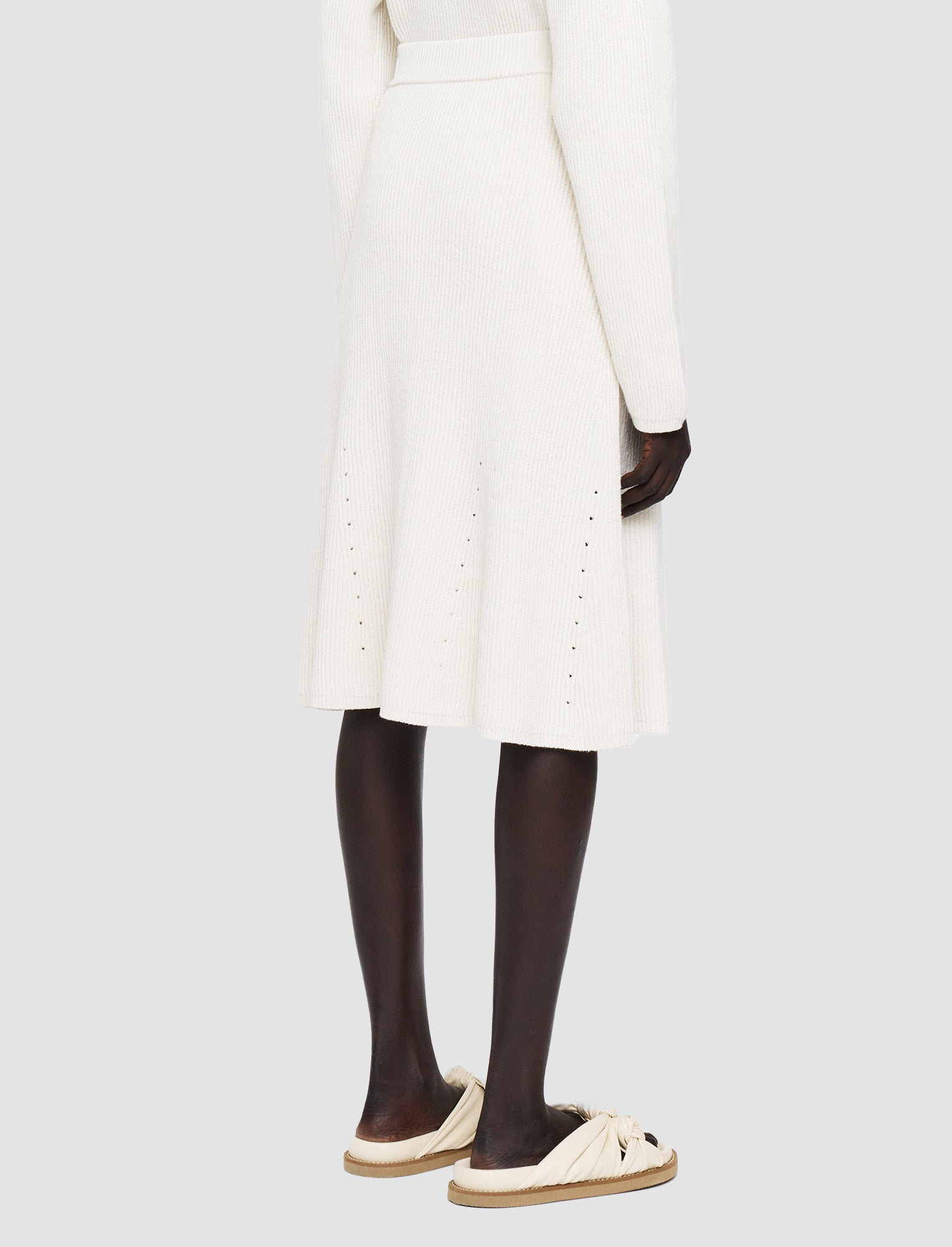 white-linen-cotton-knitted-skirt-JOSEPH