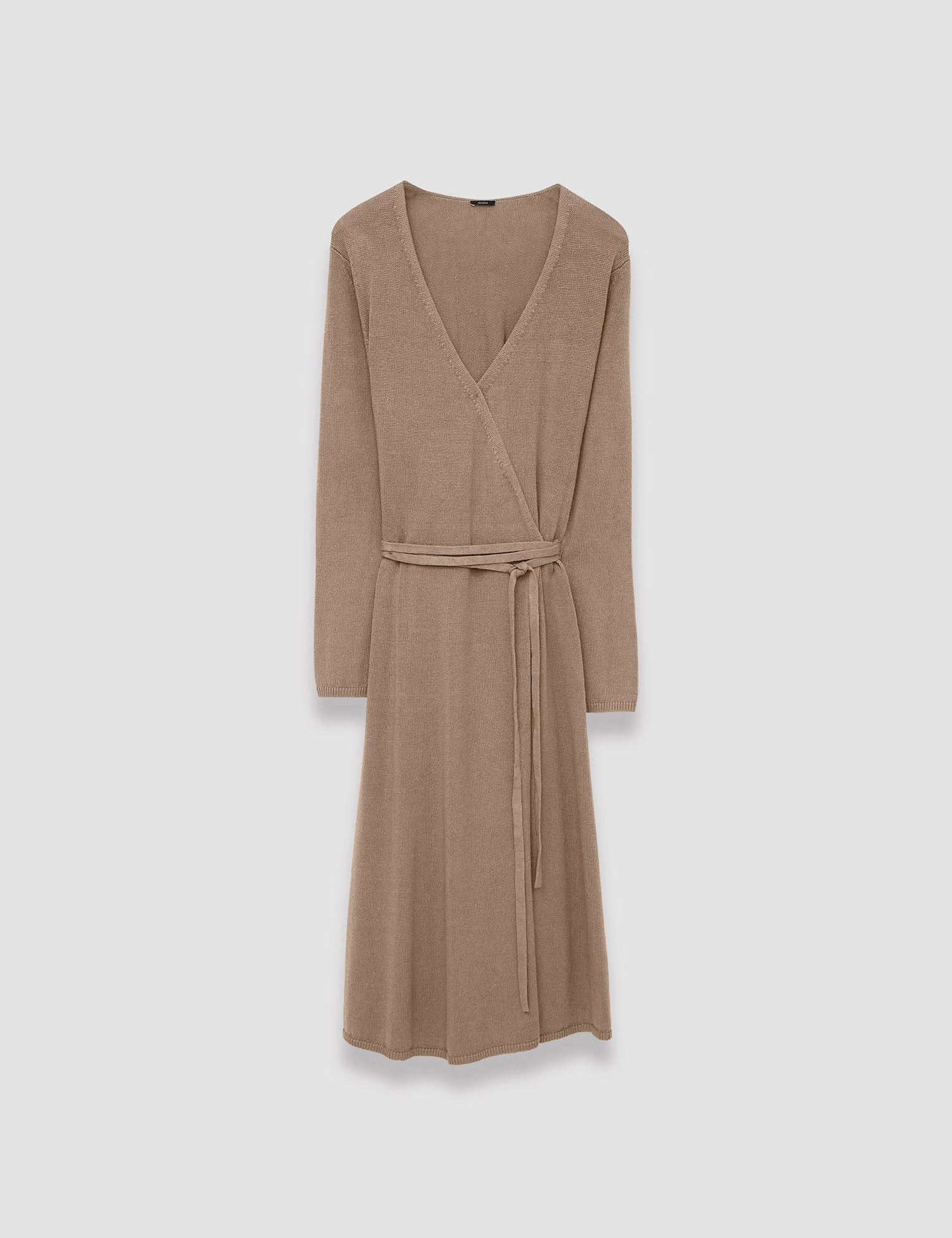 Brown Linen Cotton Knitted Dress - Joseph