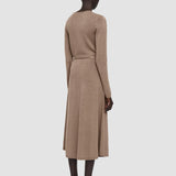 Brown Linen Cotton Knitted Dress - Joseph