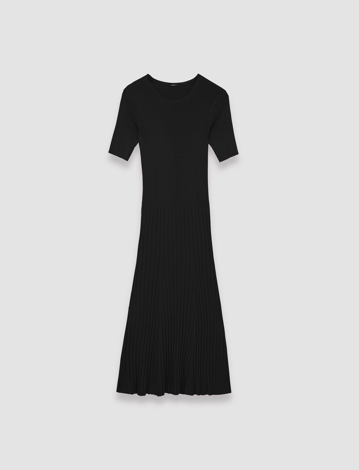 black-satiny-rib-knitted-dress-JOSEPH