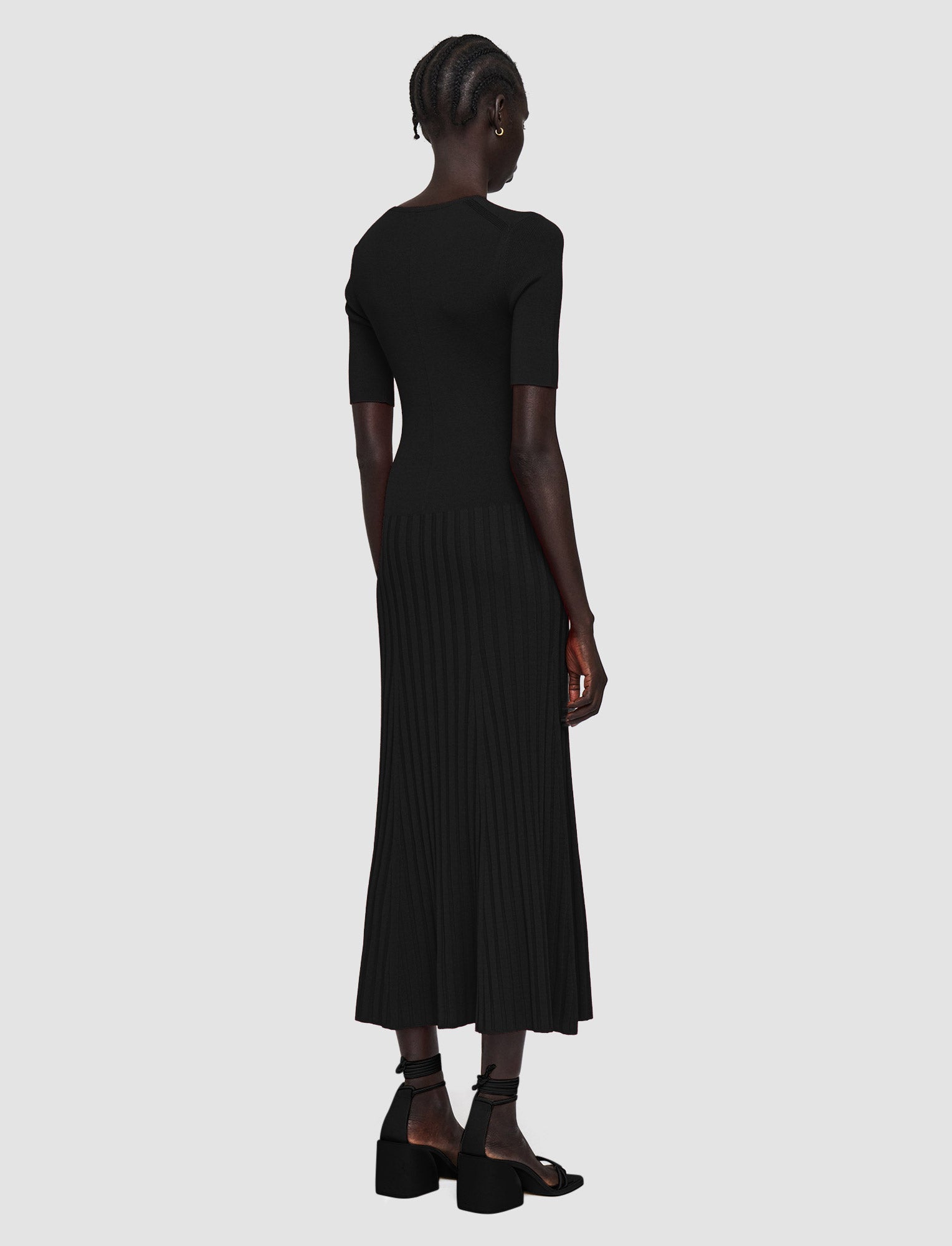 black-satiny-rib-knitted-dress-JOSEPH