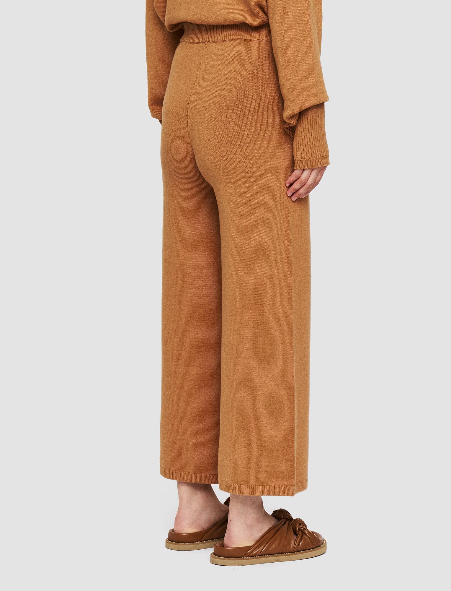 brown-silk-cashmere-culottes-JOSEPH