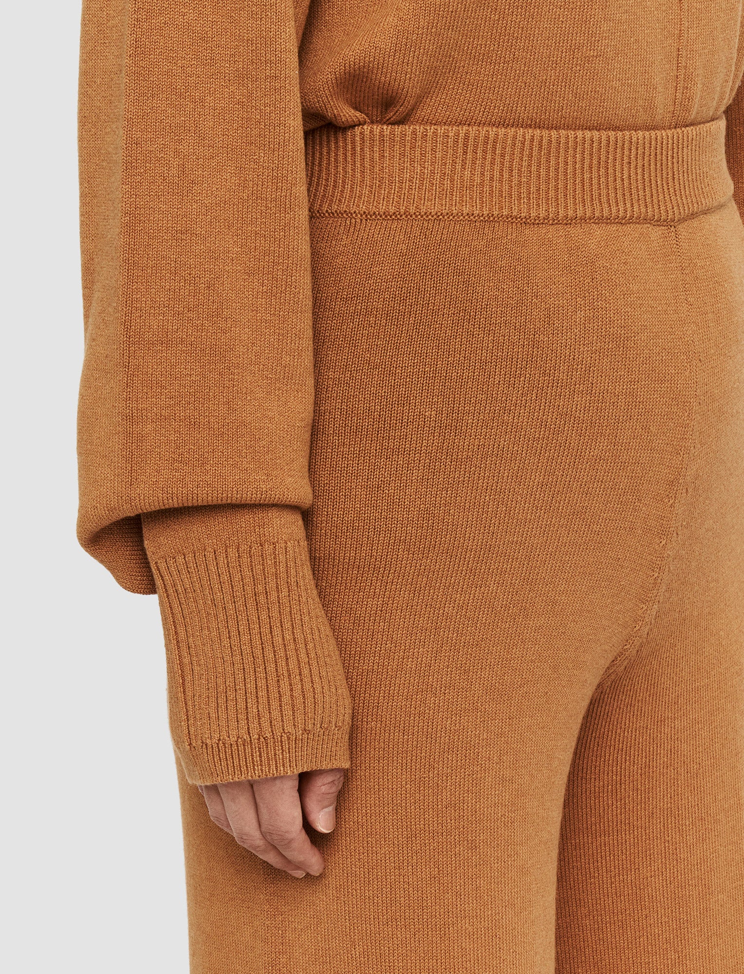 brown-silk-cashmere-culottes-JOSEPH