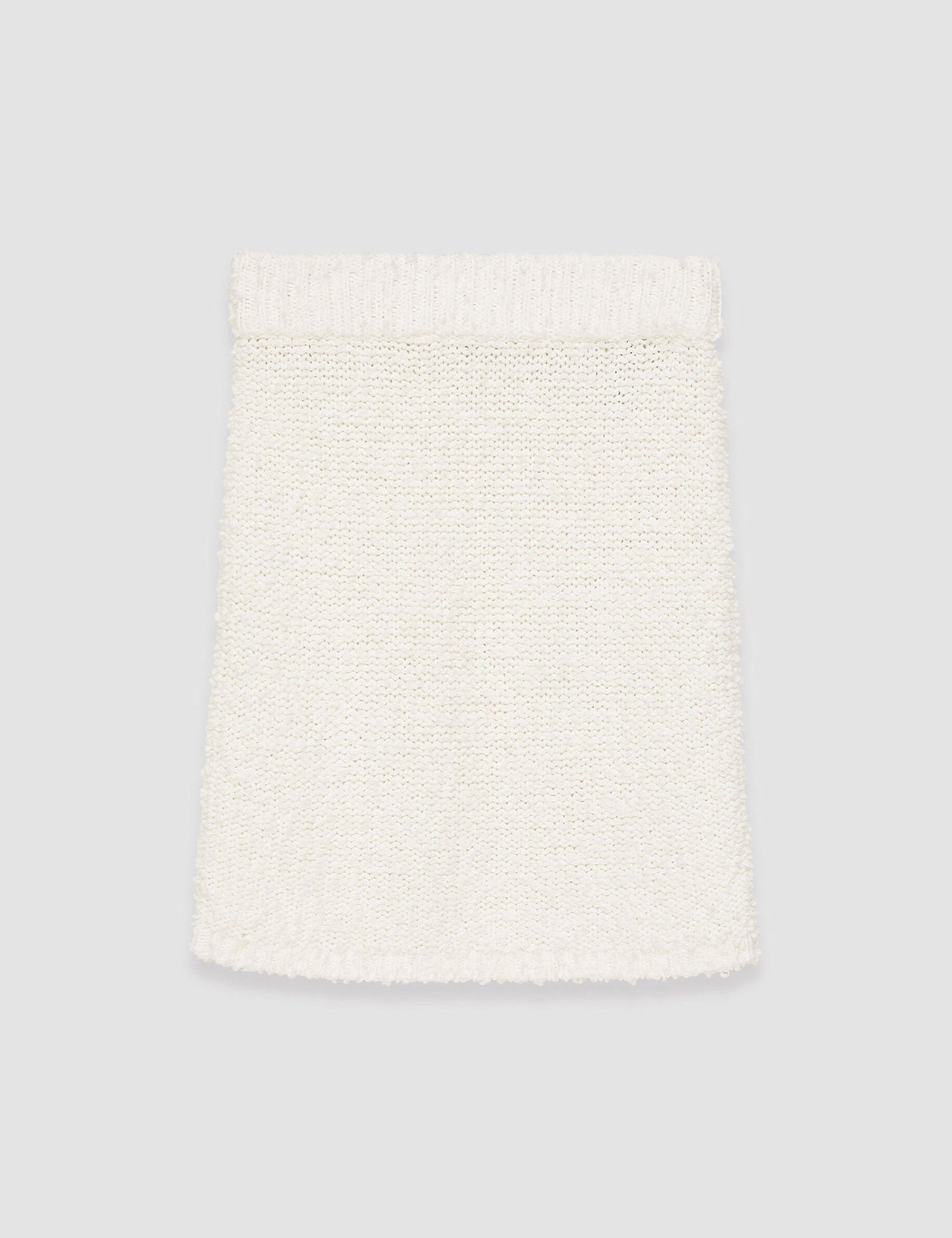 White Textured Knit Skirt - Joseph