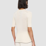 Beige Refined Cotton Silk Top - Joseph