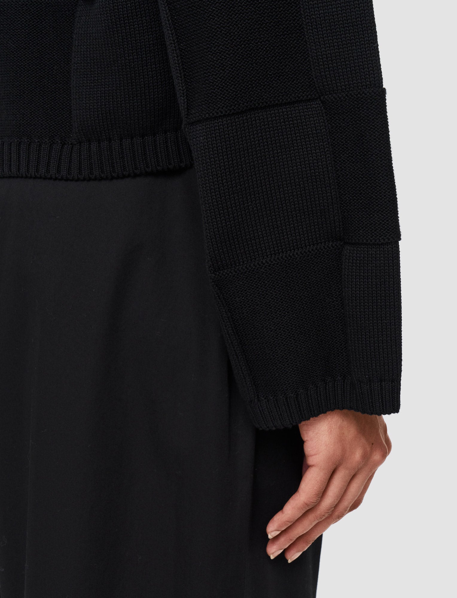 black-textured-vichy-crew-neck-jumper-JOSEPH