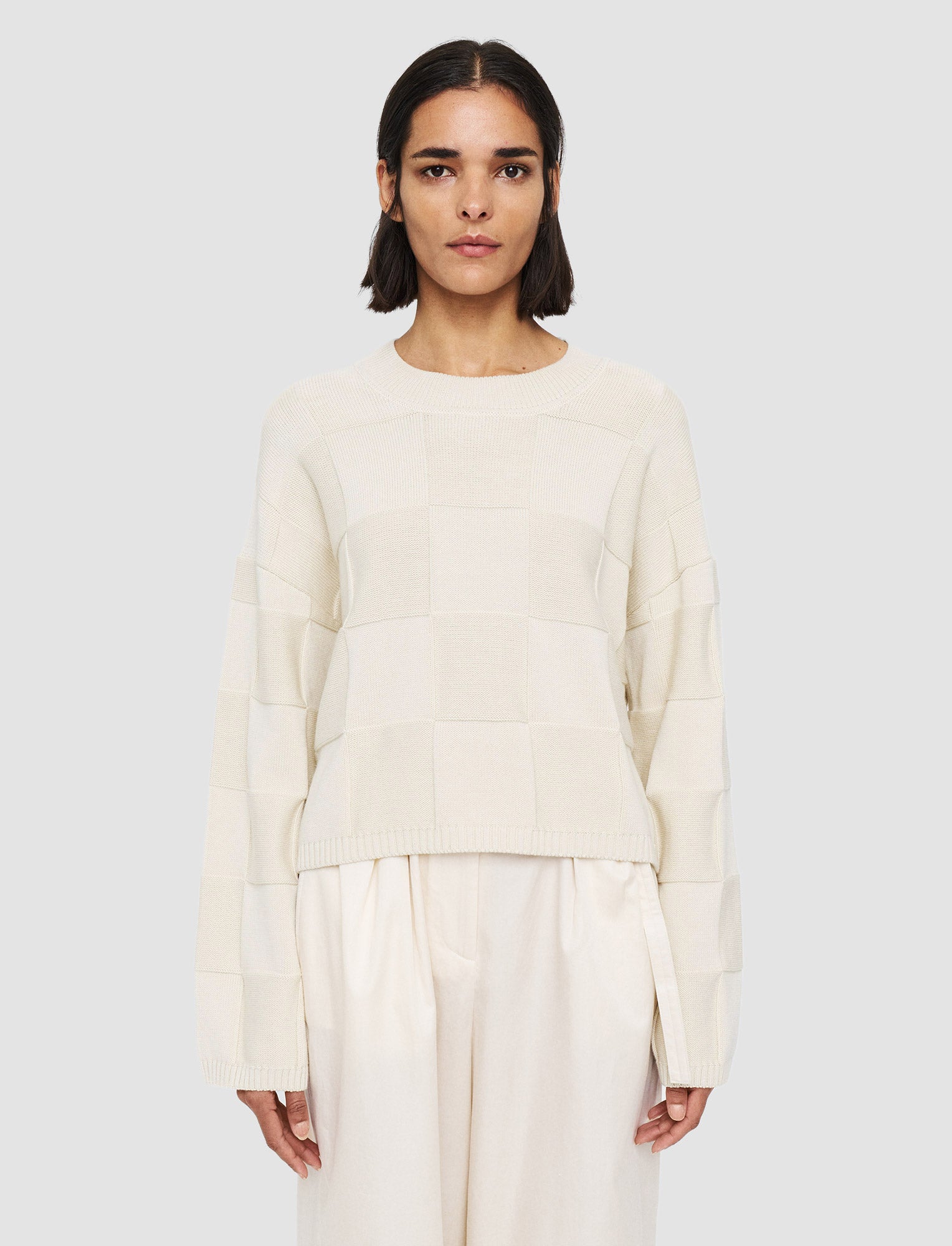 beige-textured-vichy-crew-neck-jumper-JOSEPH