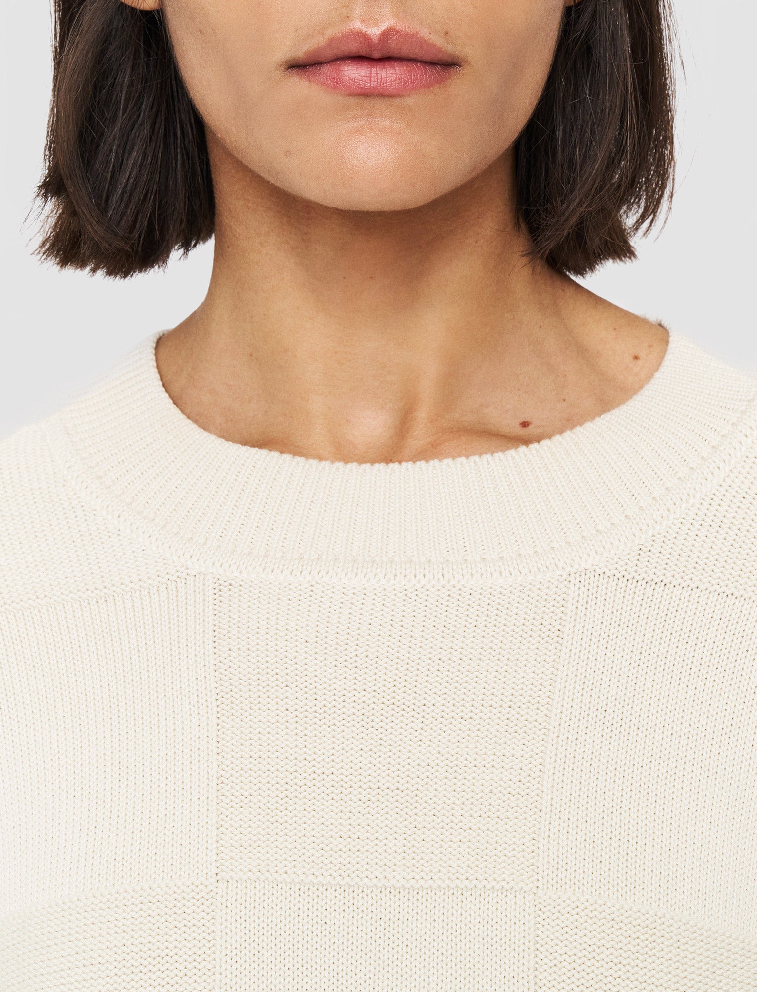 beige-textured-vichy-crew-neck-jumper-JOSEPH