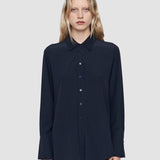 Blue Joe Silk Crepe de Chine Blouse - Joseph