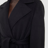 Black Arline Double Face Cashmere Coat - Joseph