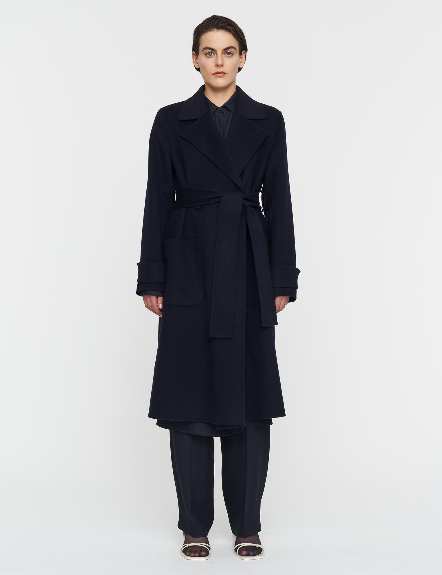 Blue Arline Double Face Cashmere Coat - Joseph