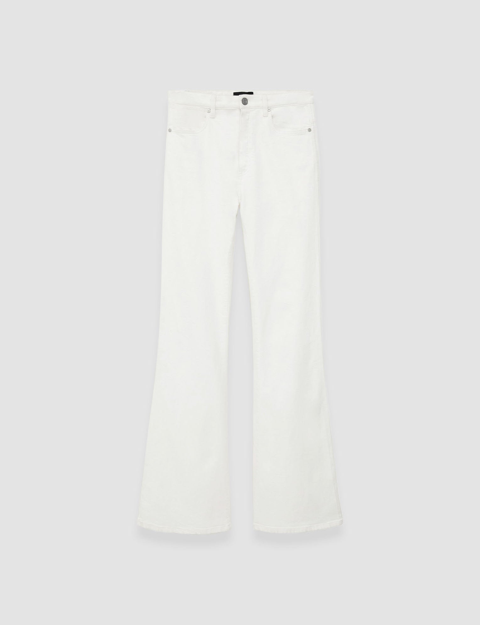 White Denim Stretch Bond Trousers - Joseph