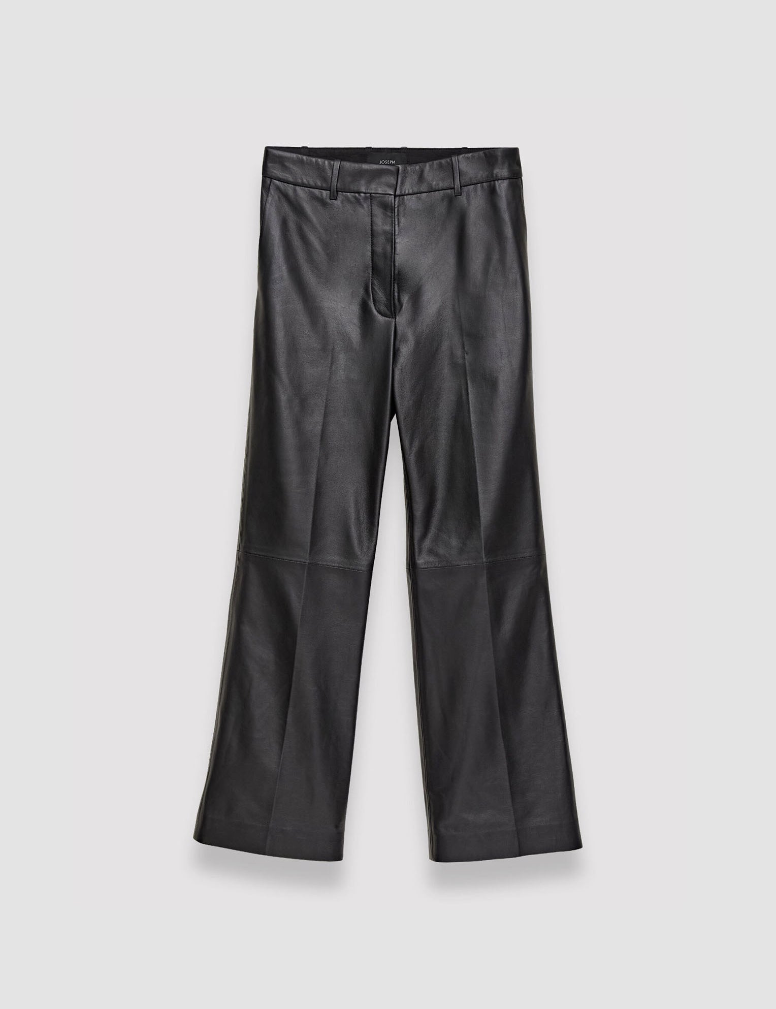 Black Nappa Leather Talia Trousers - Joseph