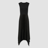 Black Knit Weave Plissé Dera Dress - Joseph