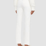 White Denim Stretch Duke Trousers - Joseph