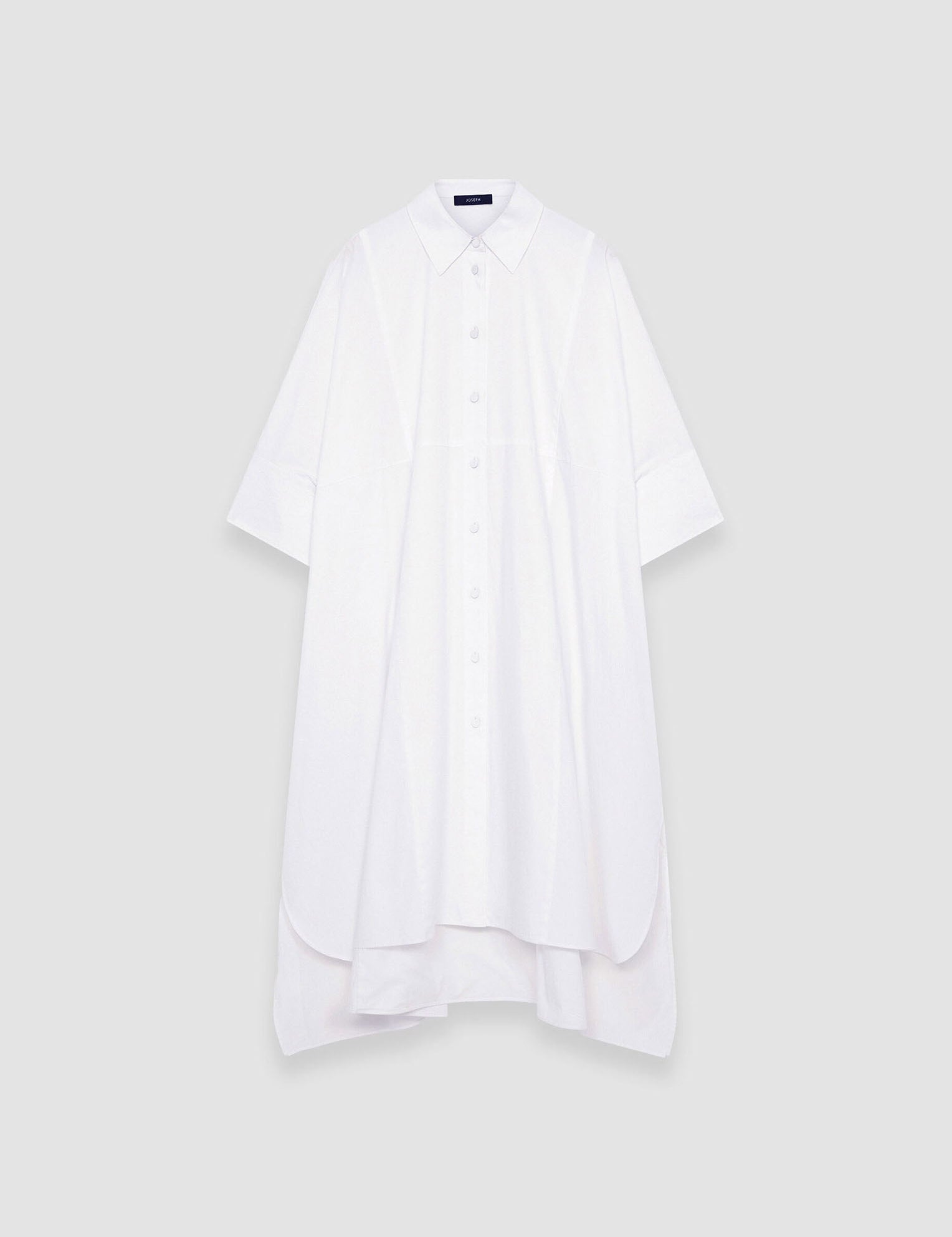 White Dania Poplin Dress - Joseph