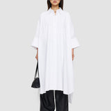 White Dania Poplin Dress - Joseph