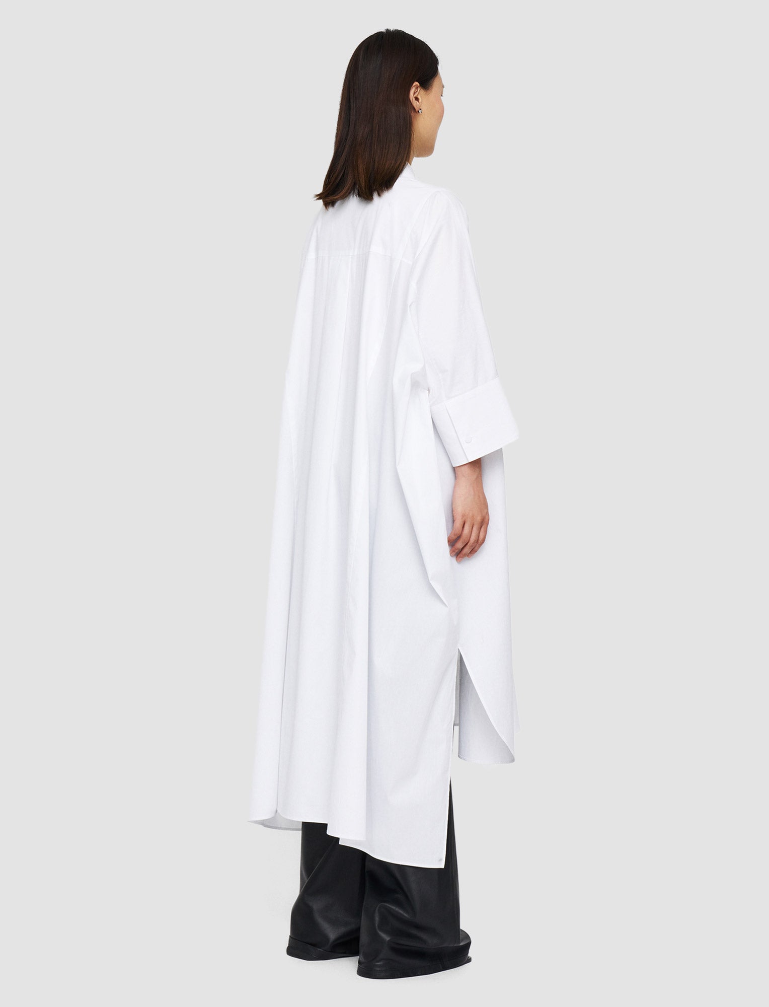 blanc-robe-dania-en-popeline-JOSEPH