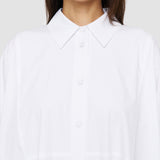 White Dania Poplin Dress - Joseph