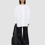 White Poplin Botha Blouse - Joseph