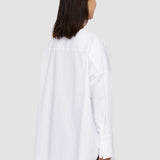 White Poplin Botha Blouse - Joseph