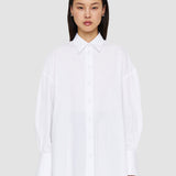 White Poplin Berton Blouse - Joseph