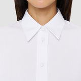 White Poplin Berton Blouse - Joseph