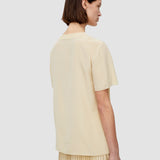 Beige Rubin Crepe de Soie Silk Blouse - Joseph