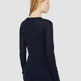 Blue Cashair Round Neck Jumper - Joseph