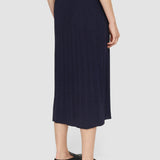 Blue Viscose Ribbed Knitted Skirt - Joseph