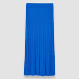 Blue Viscose Ribbed Knitted Skirt - Joseph