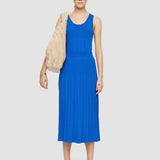 Blue Viscose Ribbed Knitted Skirt - Joseph