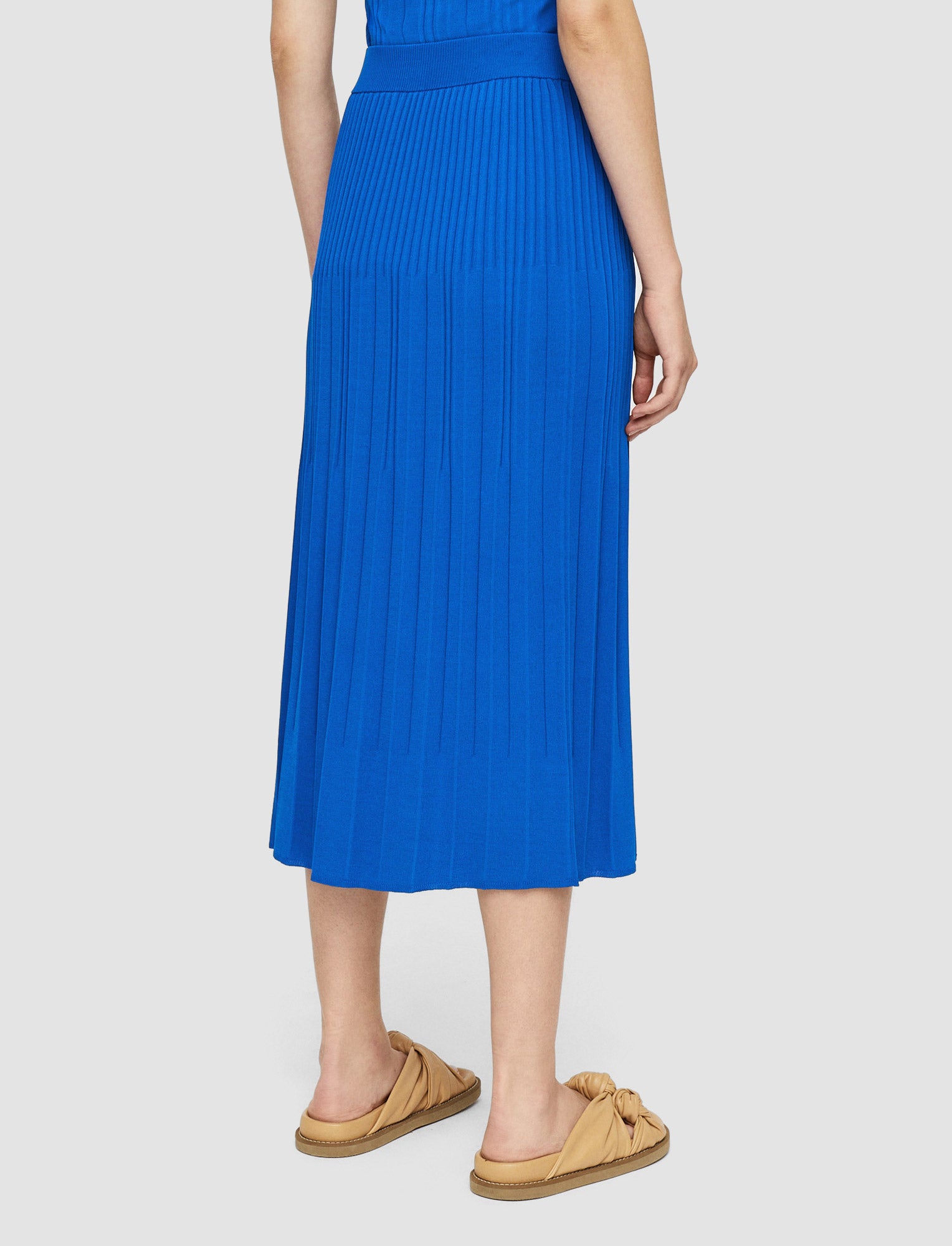 blue-viscose-ribbed-knitted-skirt-JOSEPH