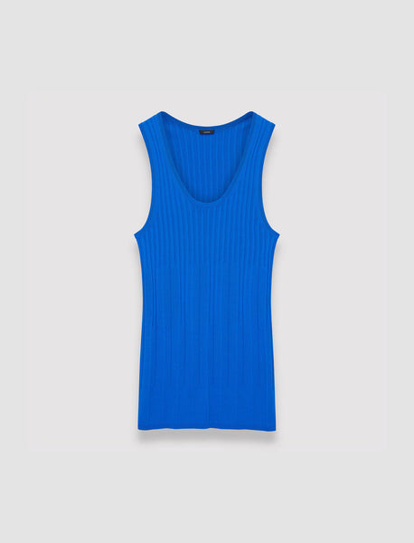 unof Knit tank top ブルー unof Knit tank top ブルー unof Knit tank top ブルー - メルカリ