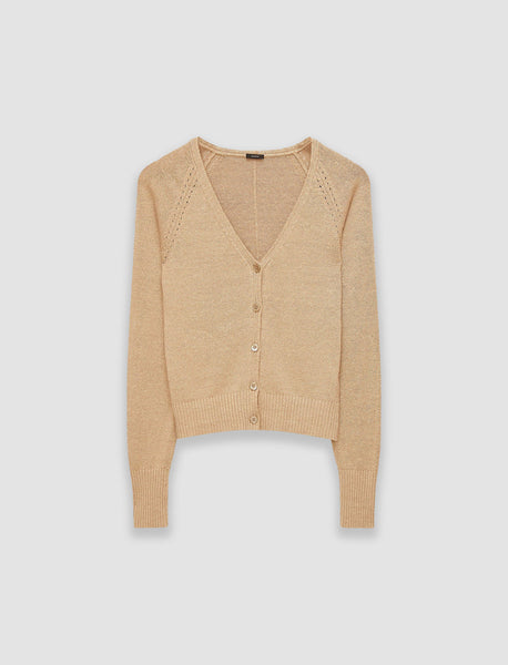 トップス Y's linen knit cardigan jf0085151232-linen-blend-