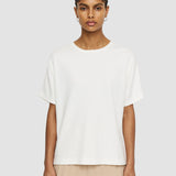 White Mercerised Cotton T-shirt - Joseph