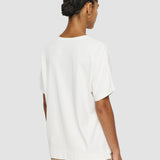 White Mercerised Cotton T-shirt - Joseph