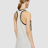 White Cretto Jacquard Knitted Tank Top - Joseph