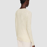 White Cashair V Neck Jumper - Joseph