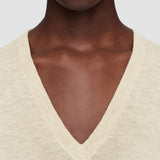 White Cashair V Neck Jumper - Joseph