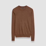 Brown Cashair Round Neck Jumper - Joseph