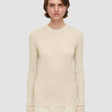 White Cashair Round Neck Jumper - Joseph